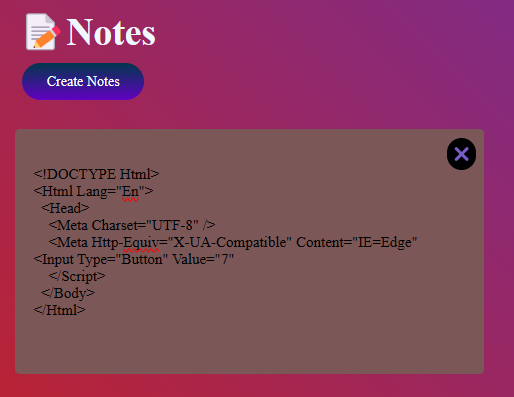 Notes App